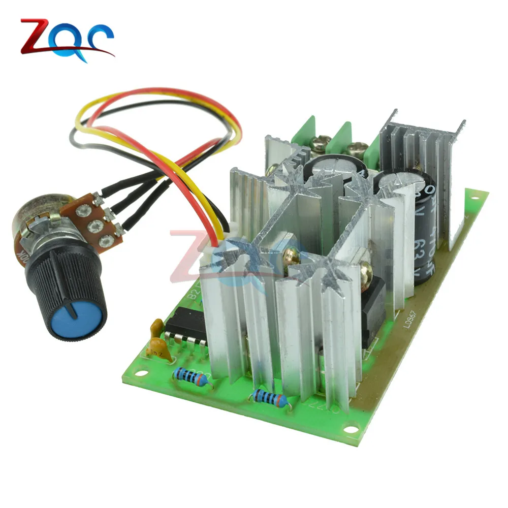 DC 10 60V 20A 1200W PWM двигатель переключатель регулятора скорости ток Напряжение