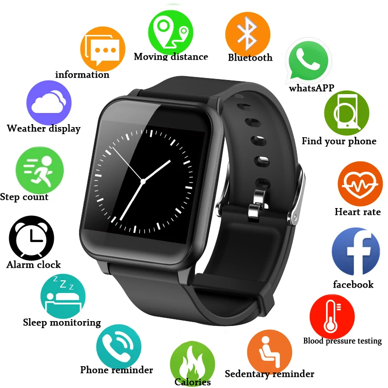 Умные часы для мужчин и женщин z02 водонепроницаемые интерфейс smartwatch ecg ppg фитнес
