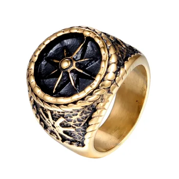 

Vintage Domineer Anchor Ring Stainless Steel Men's Ring