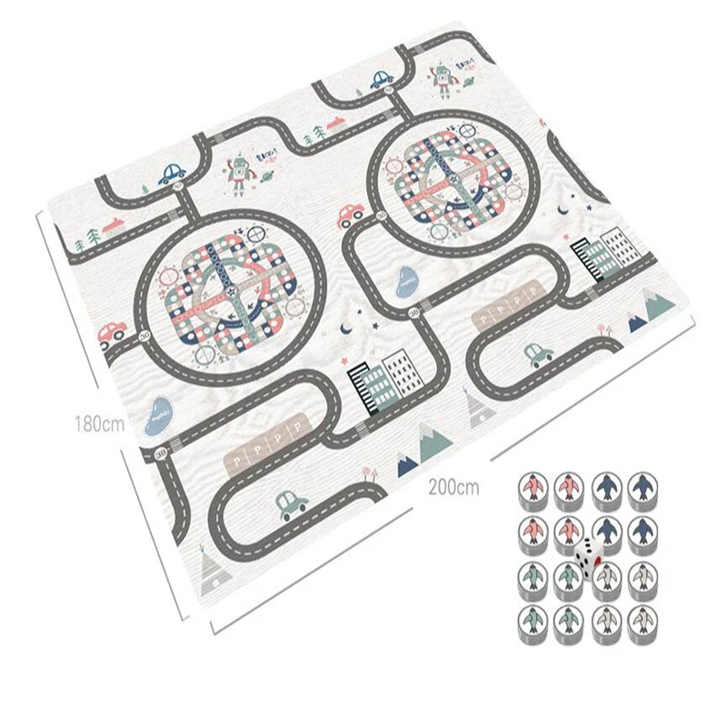 180*200 см детский игровой коврик для ползания, забавный ковер для защиты окружающей среды, обучающий детский игровой коврик без запаха для детской активности