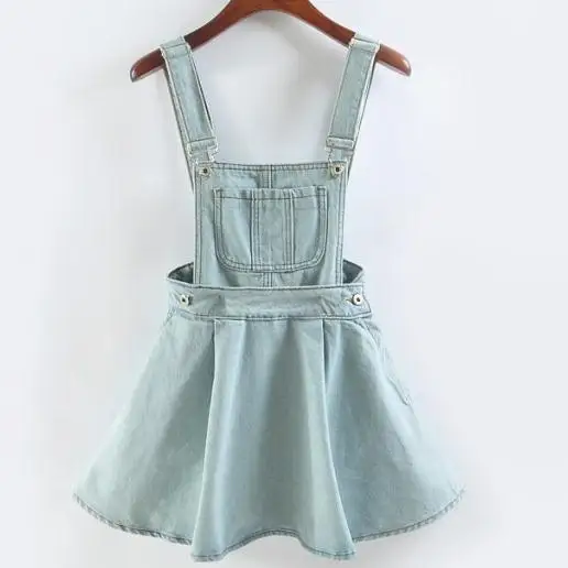 

2018 Japan style strap denim dress summer detachable Harajuku kawaii dress Girl student clothes dresses 030808