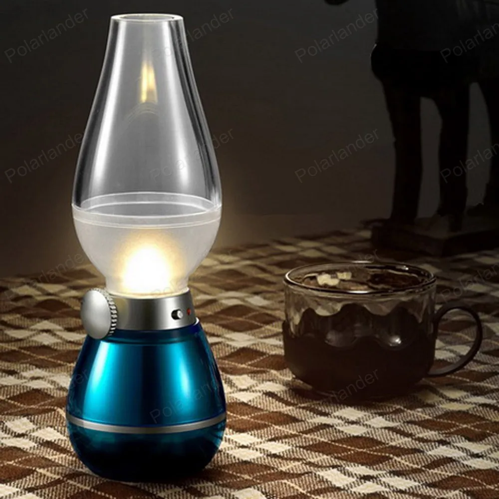 The New Magic font b LED b font USB Rechargeable Blow Light Blowing Control Dimmable Desk