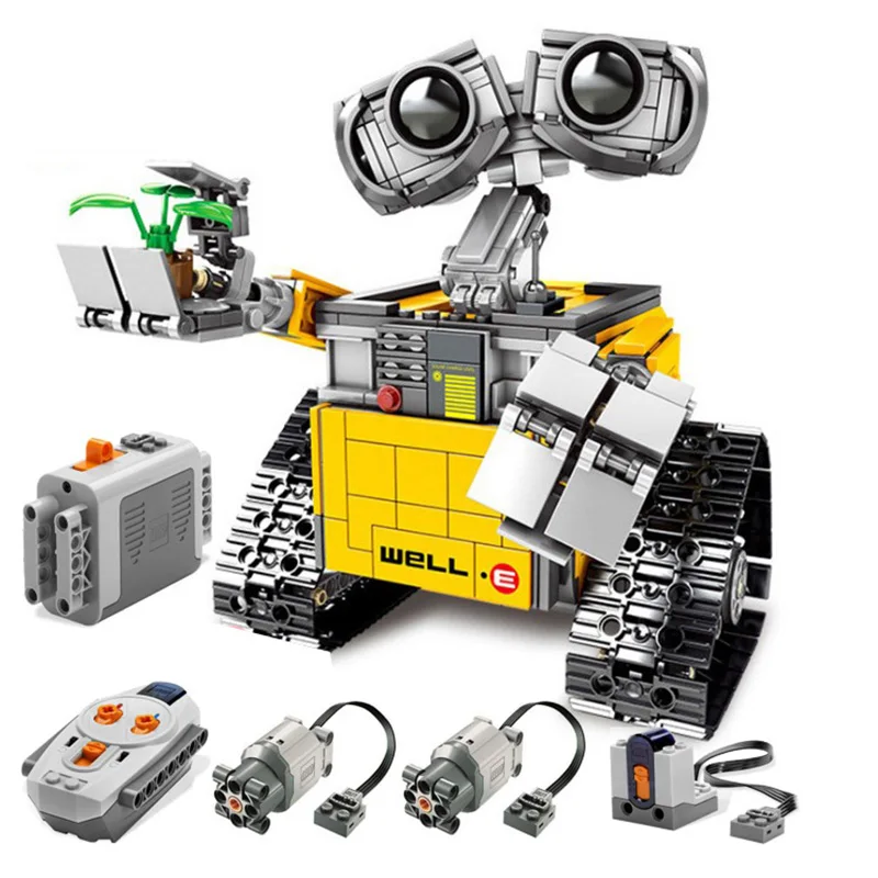 

RC WALLE Robot Bricks Compatible With legoing 21303 Model Building Blocks Boy Birthday Gifts Remote Control Toys For Childre