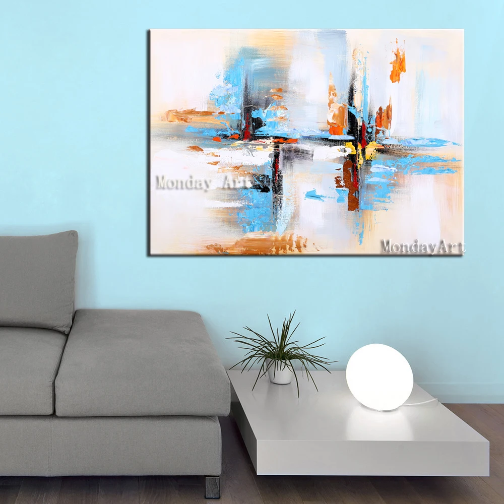 

best gift 100% Handpainted abstract knife Oil Painting Abstract Picture wall Canvas painting Artwork picture for home decoration