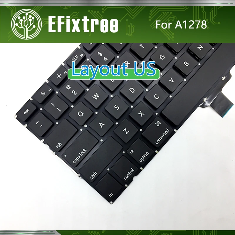 Для Macbook Pro 1" A1278 US клавиатура на замену 2009 2010 2011 2012 год Новинка EMC 2326 2351 2419 2555 2554 Замена