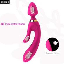 G spot Vibrators for Women Clitoris Stimulator 3 Motor Vibrating Dildo Anal Massager Multi Speed Vibrator Sex Toys for Couples