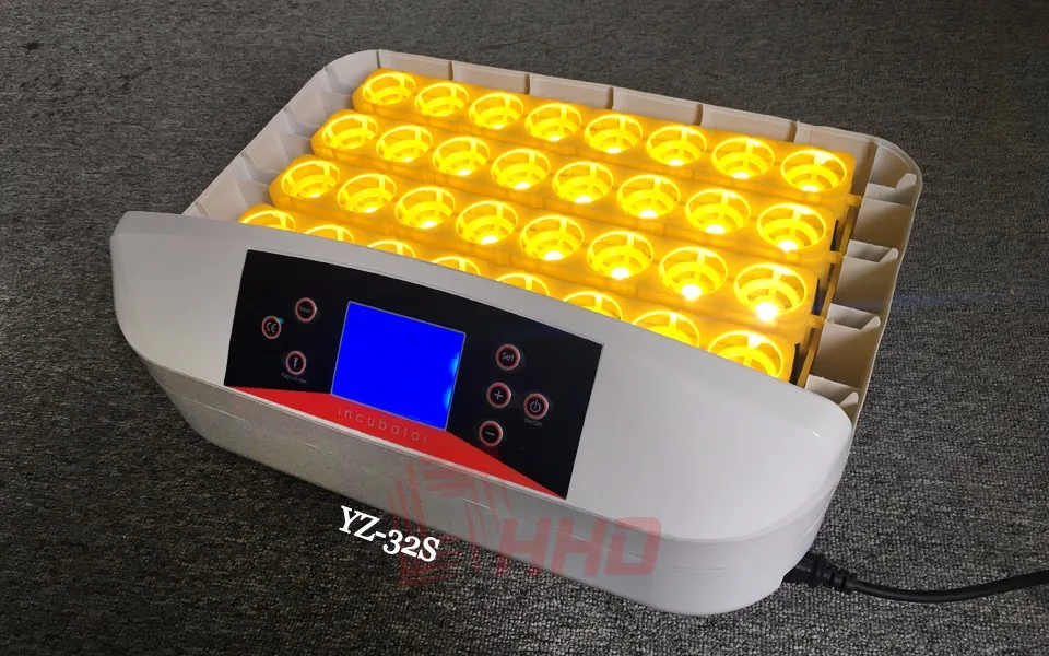 Новейшая лучшая сельскохозяйственная инкубаторная машина 32 яичные инкубаторы дешевая цена куриный автоматический инкубатор для яиц Китай для продажи птицы перепелиные Брудер - Цвет: Черный