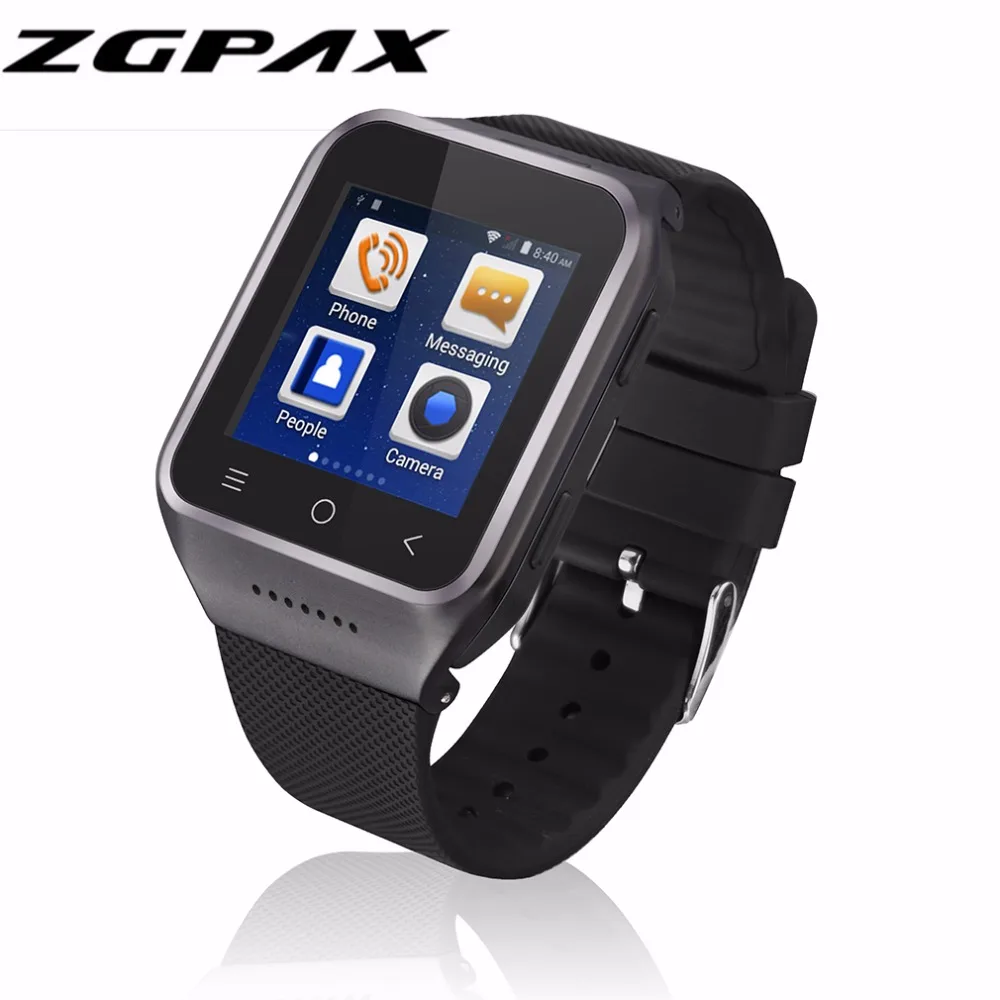

ZGPAX S8 Smartphone Smart Watch Phone Android 4.4 MTK6572 Dual Core 1.5 Inch WIFI GPS 2.0MP Camera 3G WCDMA Bluetooth