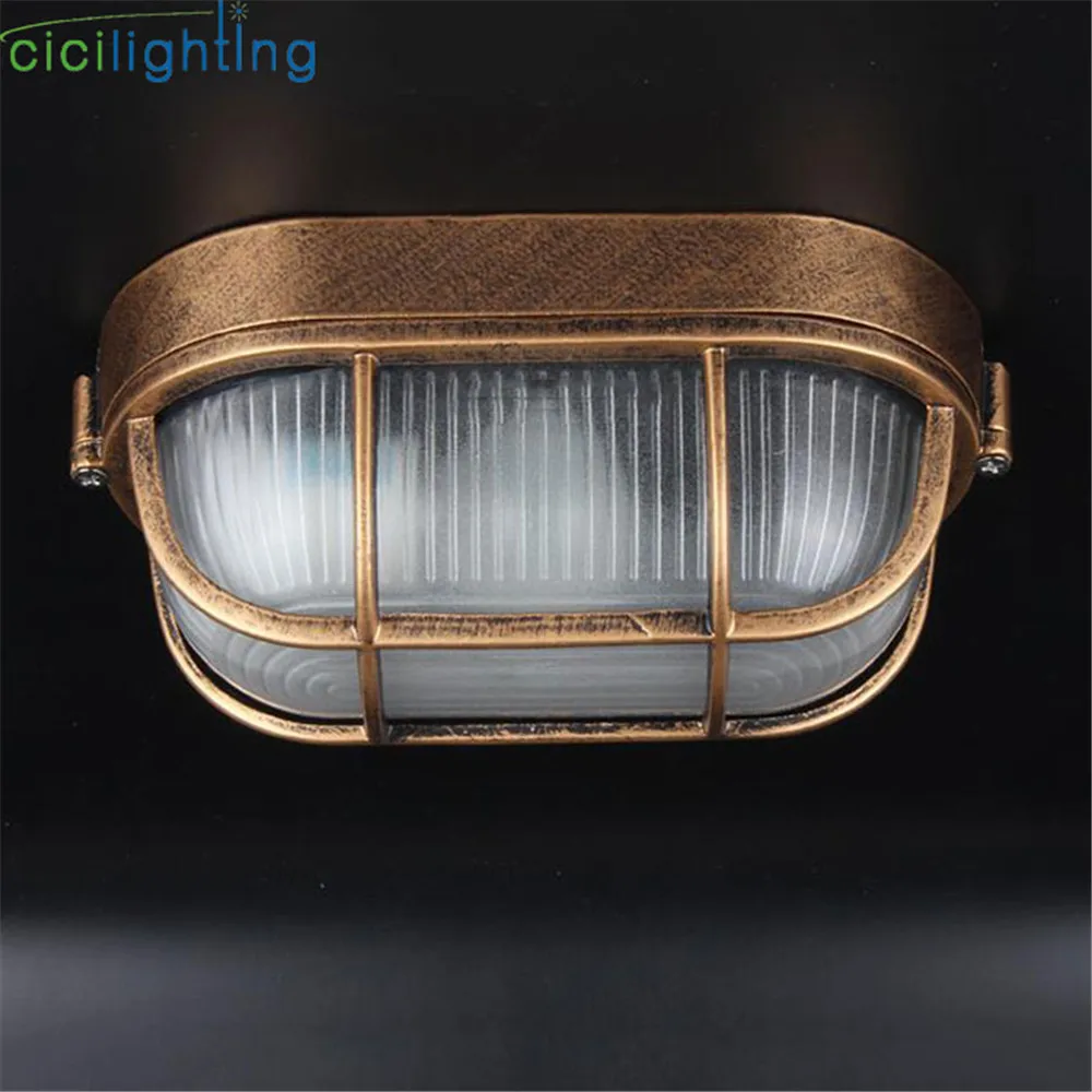 Retro moisture explosion-proof outdoor Wall light Vintage Waterproof E27 ceiling lamp outdoor wall & Porch lighting cicilighting