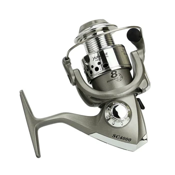 

YUMOSHI SC1000-7000 Series 8BB 5.5:1 Ratio Fishing Reels Plastic Base Spincast Reel Fishing Spinning Shot Wheel Tools