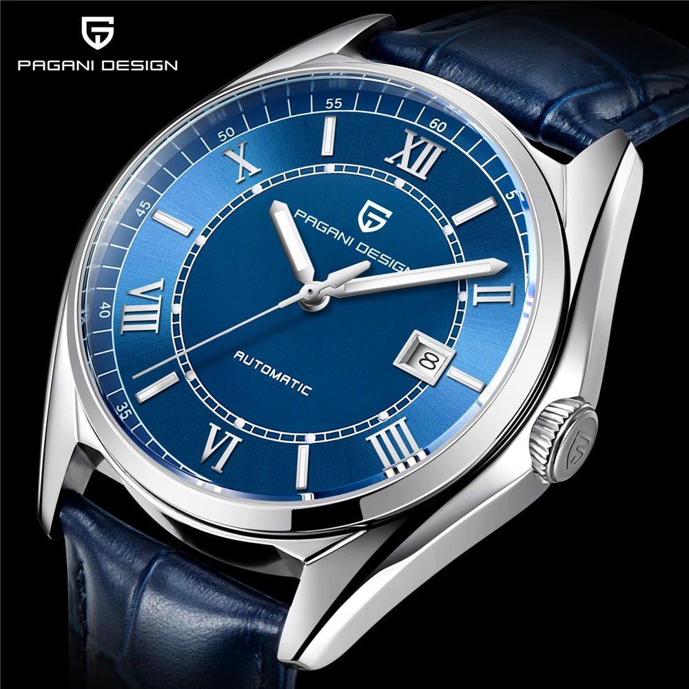 Beste PAGANI ONTWERP Nieuwe Mannen Mechanische sport Horloge Waterdichte Lederen Merk Luxe Automatische Business Horloge relogio masculino