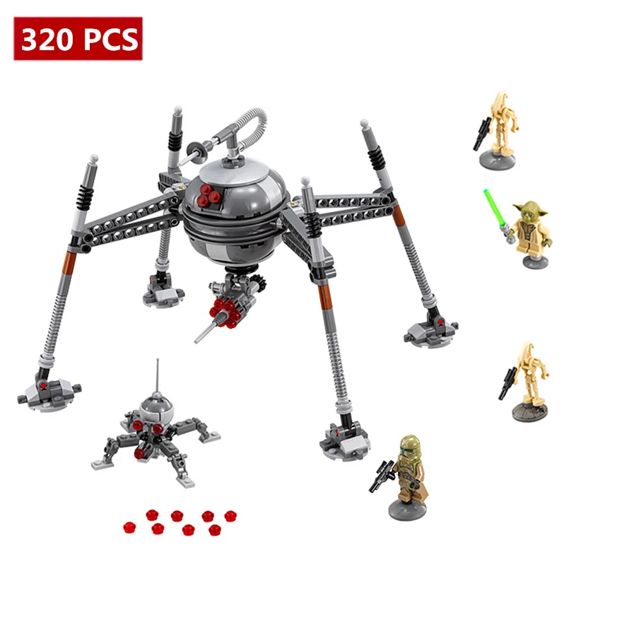 

320pcs Diy Star Wars Homing Spider Droid Master Building Blocks Educational Bricks Set Toys Compatible With legoing for Children