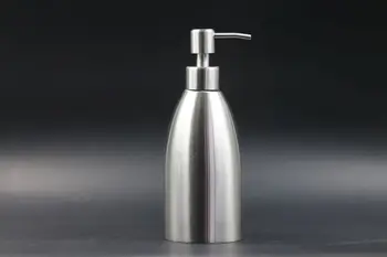 

1PC Euro Simple Fashion Stainless Steel Lotion Bottle with Hand Pump Modern Bath Accessories Liquid Soap Dispenser Set KE 1484