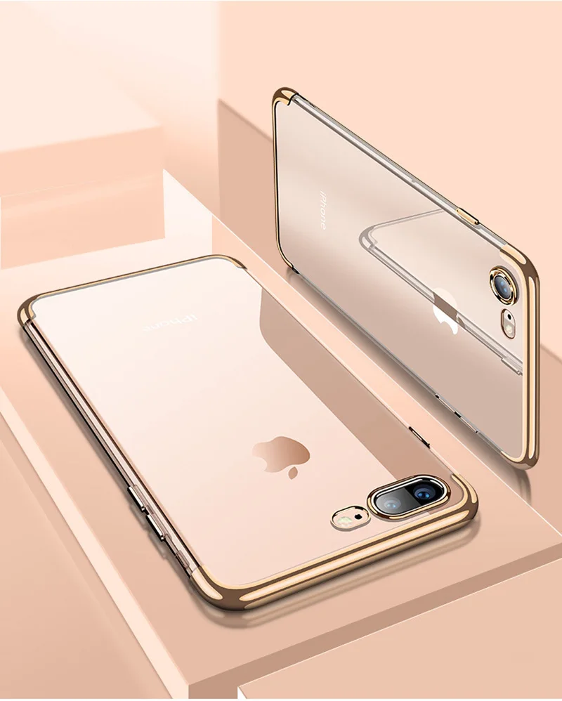 WLMLBU силиконовый чистый мягкий чехол для iPhone X 10 iPhone 6S 6 s 6plus 6splus iPhone 7 8 7Plus 8Plus Тонкий чехол для сотового телефона