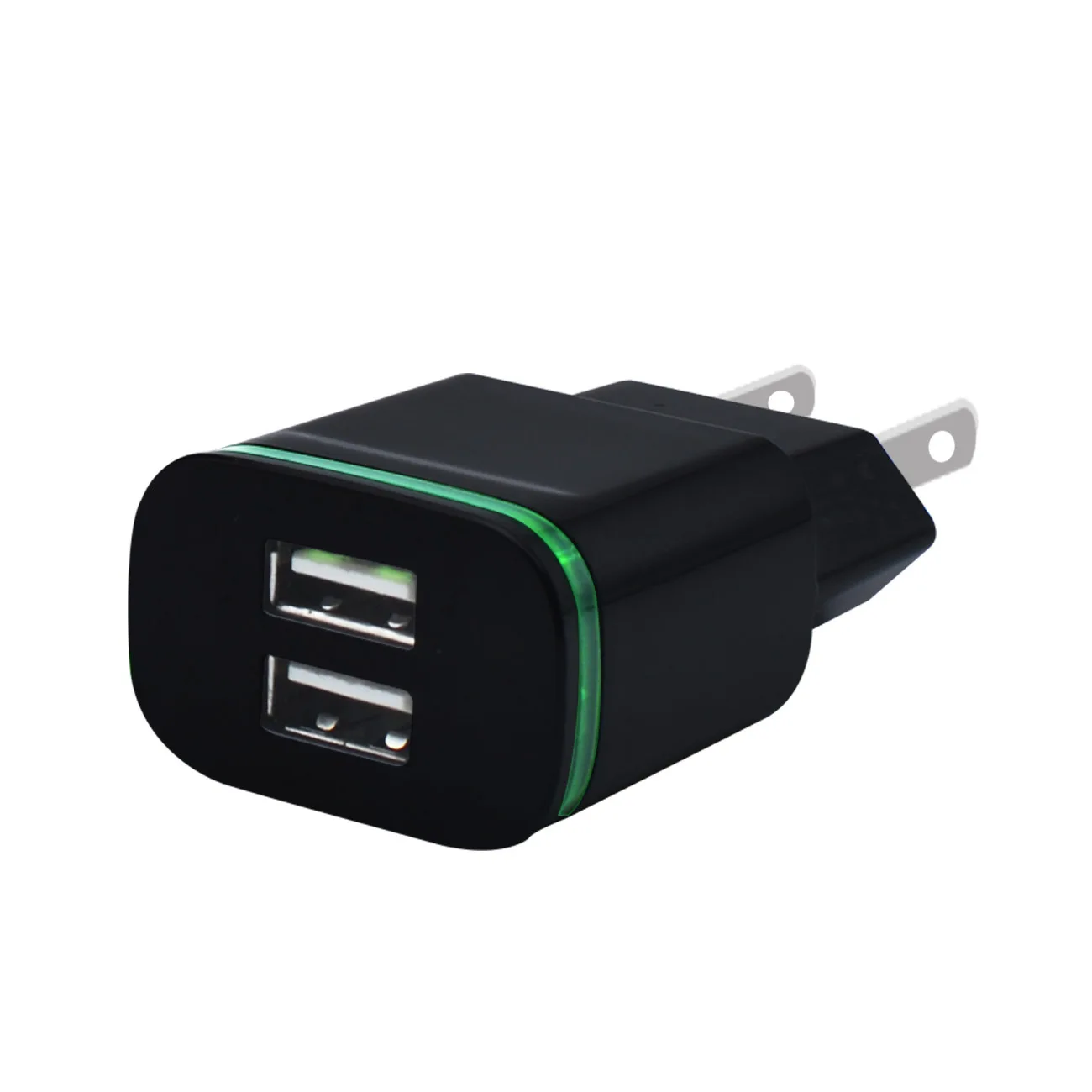 5V 2.1A EU/US Plug 2 USB зарядное устройство адаптер светящееся дорожное зарядное устройство светится в темноте зарядное устройство для смартфона