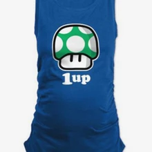 Лидер продаж жилет K60 Улица Модные молокоотсос Топ 1UP гриб печатных Беременность одежда плюс Размеры топ для кормления