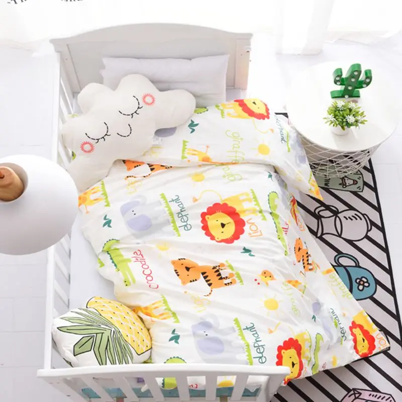 Bettw/äsche-Set f/ür Baby//Kinder Tiere 120x150 cm 100/% Baumwolle
