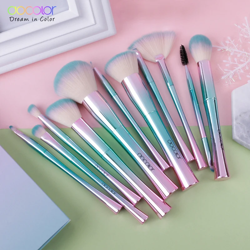 

11PCS makeup brushes set professional Best Gift Foundation Powder Eyeshadow Brushes for Make Up Top Soft Synthetic Hair