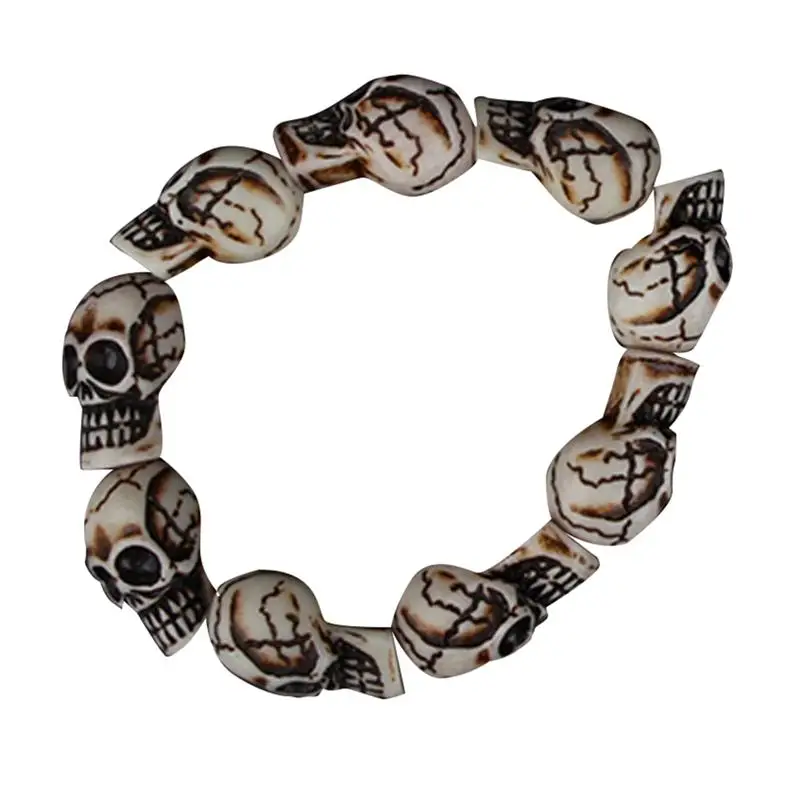 halloween skeleton skull bracelet creative punk style bracelet performance props party decorationchina mainland