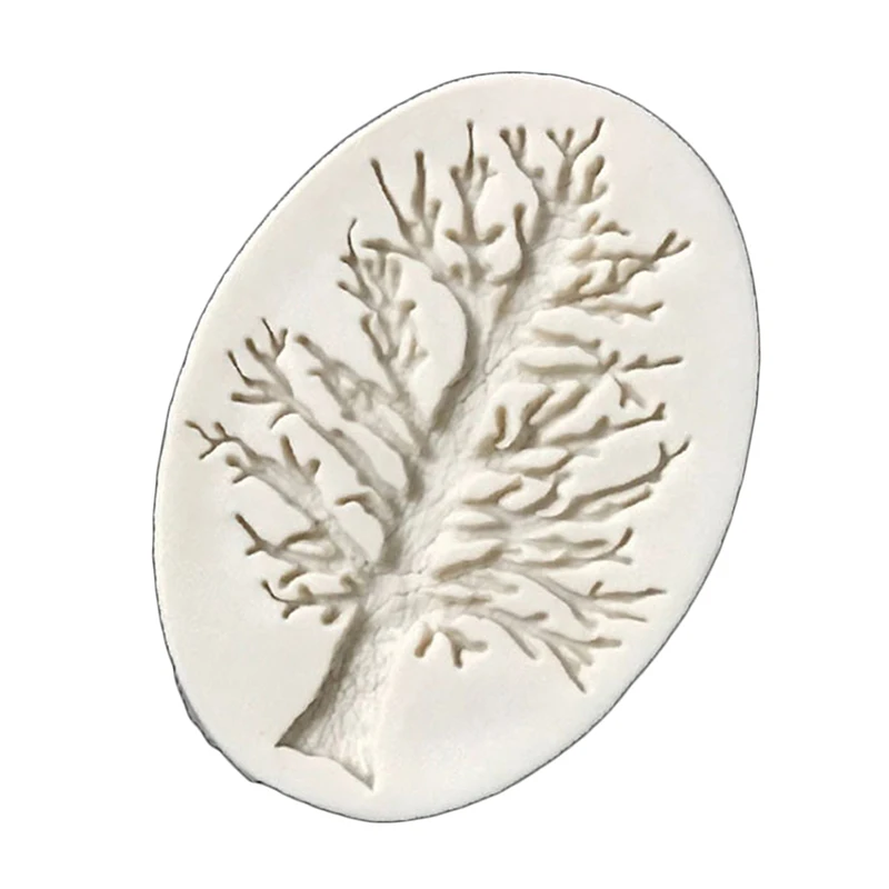 DIY 3D Tree Fondant Mold Cookie Cutter Cake Border Decoration Silicone Mold Kitchen Bakeware Tools Candy Chocolate Moulds Mayitr