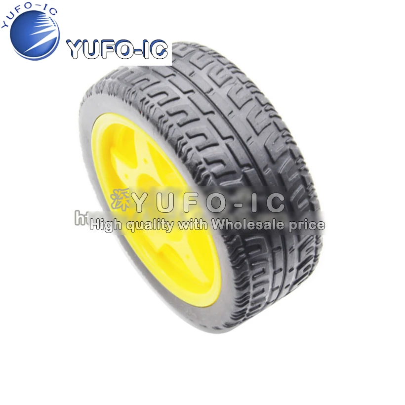 Rubber wheel/robot/tracing patrol car accessories intelligent tire chassis wheel 40 g | Электронные компоненты и