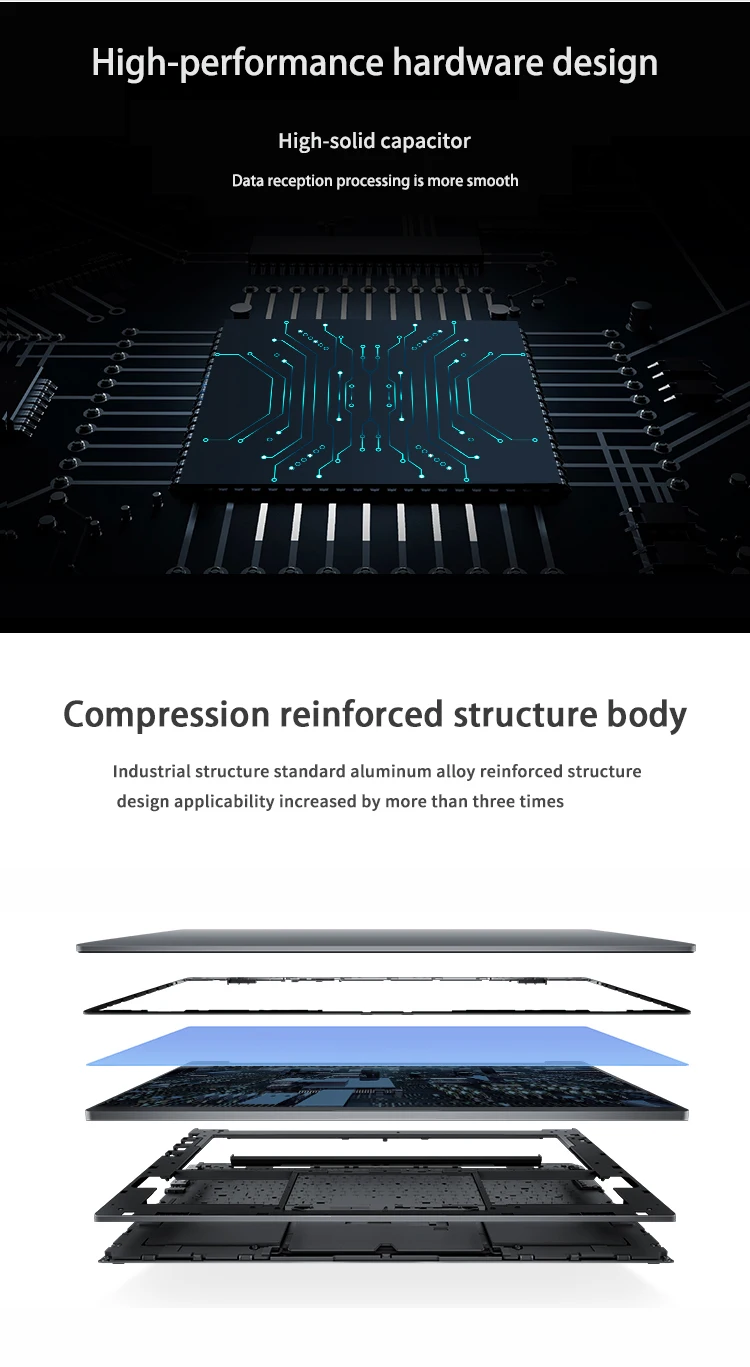 TKUN алюминиевая панель стоечный промышленного high-end 15-дюймовый сенсорный экран монитор TK1500