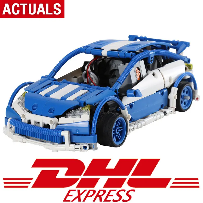

20053B Technic Series The Legoing Hatchback Type R Set MOC-6604 Building Blocks Bricks Children Educational Toys Boy Gifts