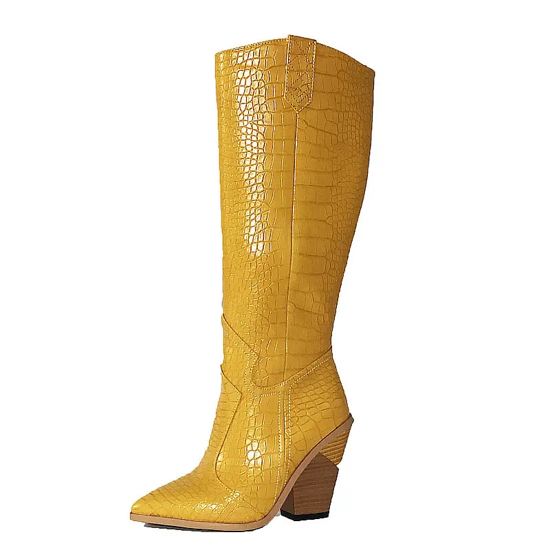 yellow cowboy boots womens
