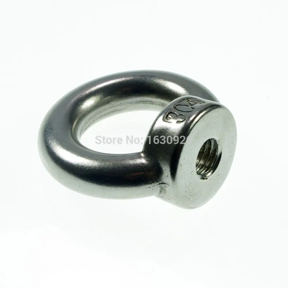 2 pieces M8 Metric Threaded Eyes Nuts 304 Stainless Steel Lifting Newin Bolts from Home