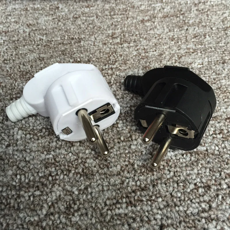 

10Pcs German Dismantling De Standard European Rules French Bent Plug Connection Type Germany France Korea Pin Removable Plug