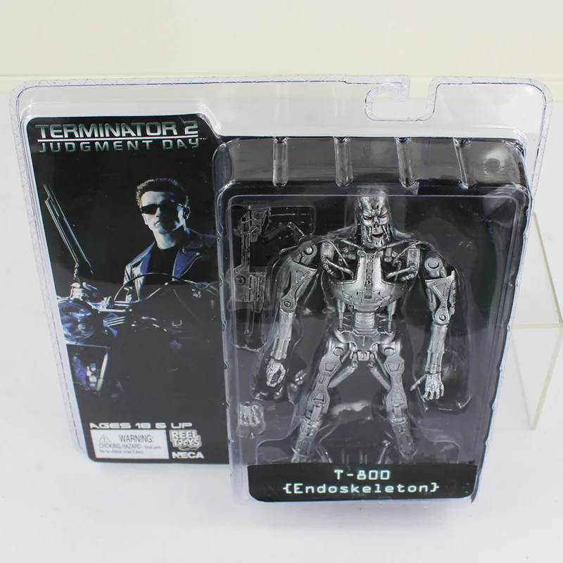 NECA The Terminator 2 фигурка T-800 битва во времени Арнольд ПВХ Фигурки игрушки Коллекционная модель куклы " 18 см