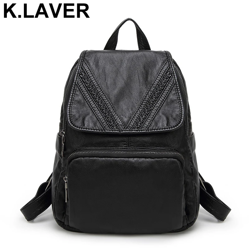 Women Genuine Leather Backpacks Shoulder Bag Female Travel School Bags