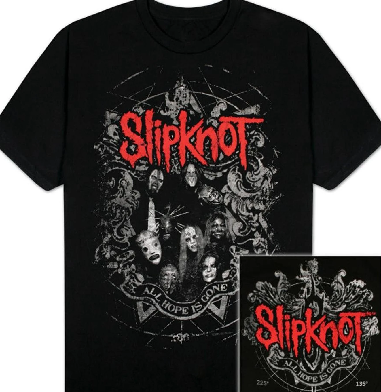 

Short Sleeves New Fashion T Shirt Men Clothing Slipknot Star Crest T Shirt