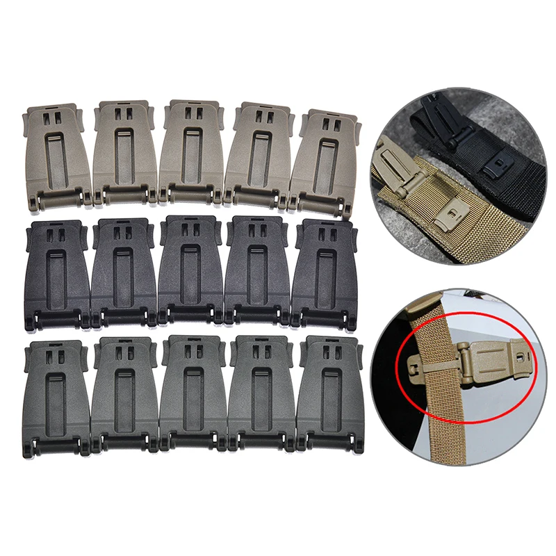 

New 5Pcs/Set EDC GEAR Outdoor Tools Molle Strap Backpack Bag Webbing Connecting Buckle Clip Military Backpack Accessory