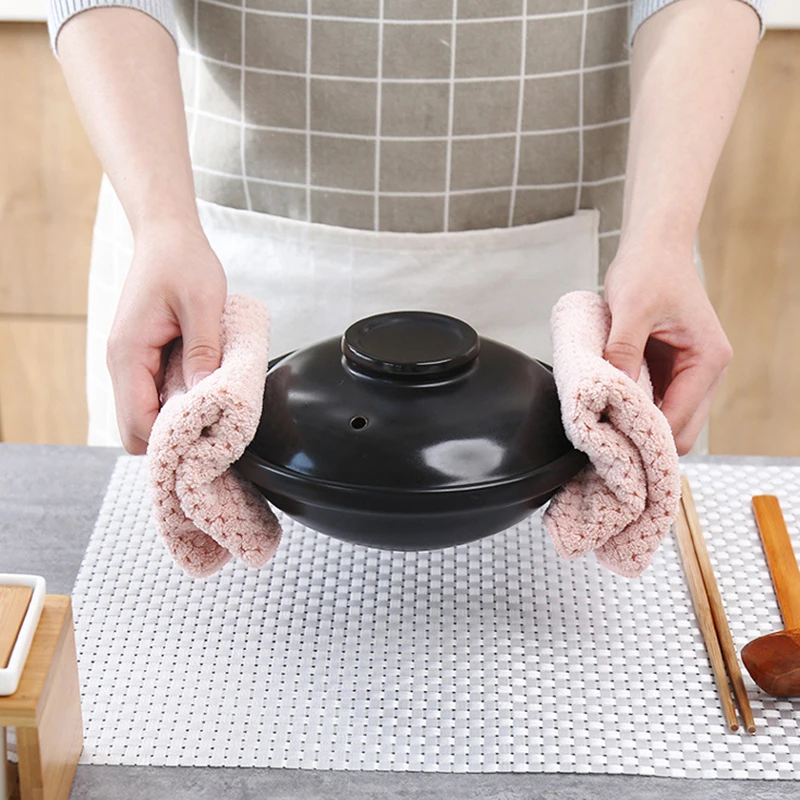 New Kitchen Home Towel Super Absorbent Clean Cloth Sink Wipe Coral fleece Household Glass Window Cleaning Cloth