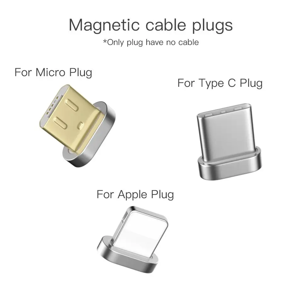  Magnetic Cable plug Type C Micro USB C 8 pin Fast Charging Adapter Phone Microusb Type-C Magnet Charger cord plugs  (8)