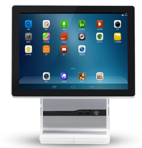 Best 15 inch 4g wifi Pos touch dual lcd all in one 15 inch android pos terminal for cafe 5