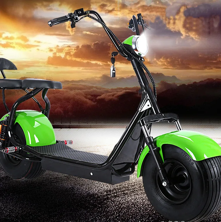 Электрический скутер для взрослых Citycoco, 1500 Вт, 12А/20А, литиевый, с HD Bluetooth аудио и 9,5 дюйма, с ЖК-ручкой, двойное сиденье
