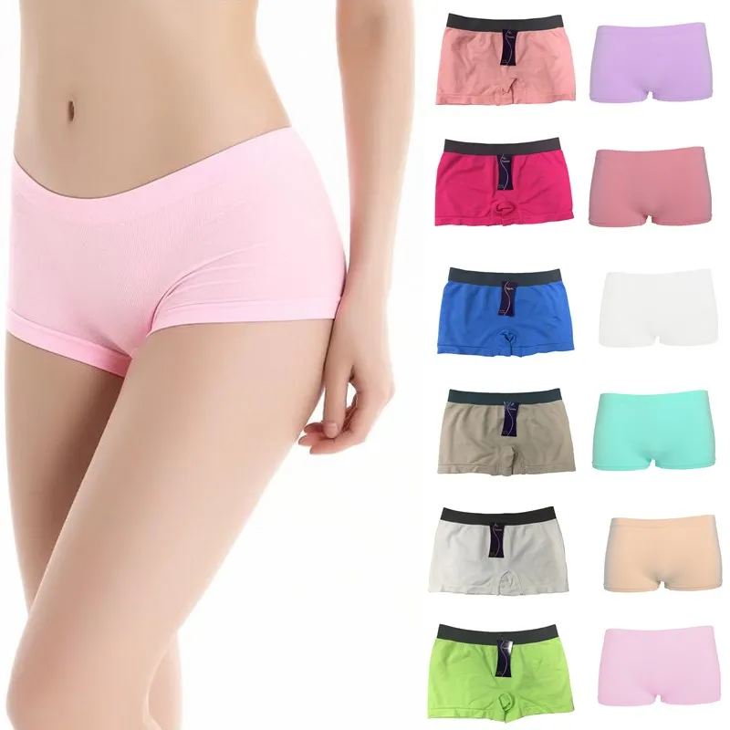 Fashion New 1Pc 15Colors Summer Pants Women Shorts Workout Waistband Skinny Pants Candy Colour Brief