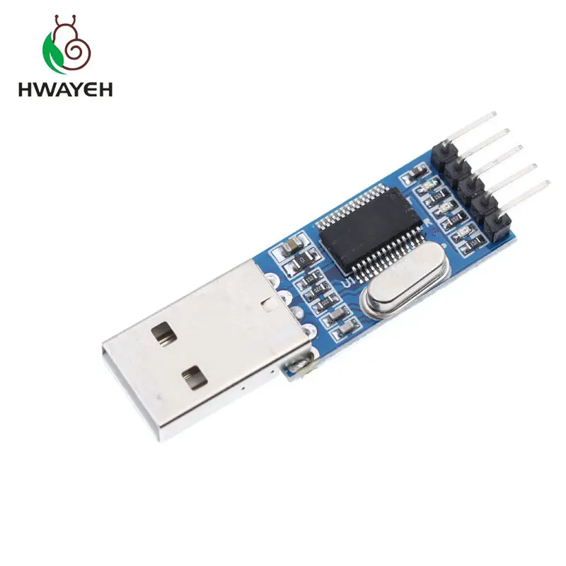 5 шт./лот PL2303 USB к RS232 TTL конвертер адаптер модуль с пыленепроницаемой крышкой PL2303HX