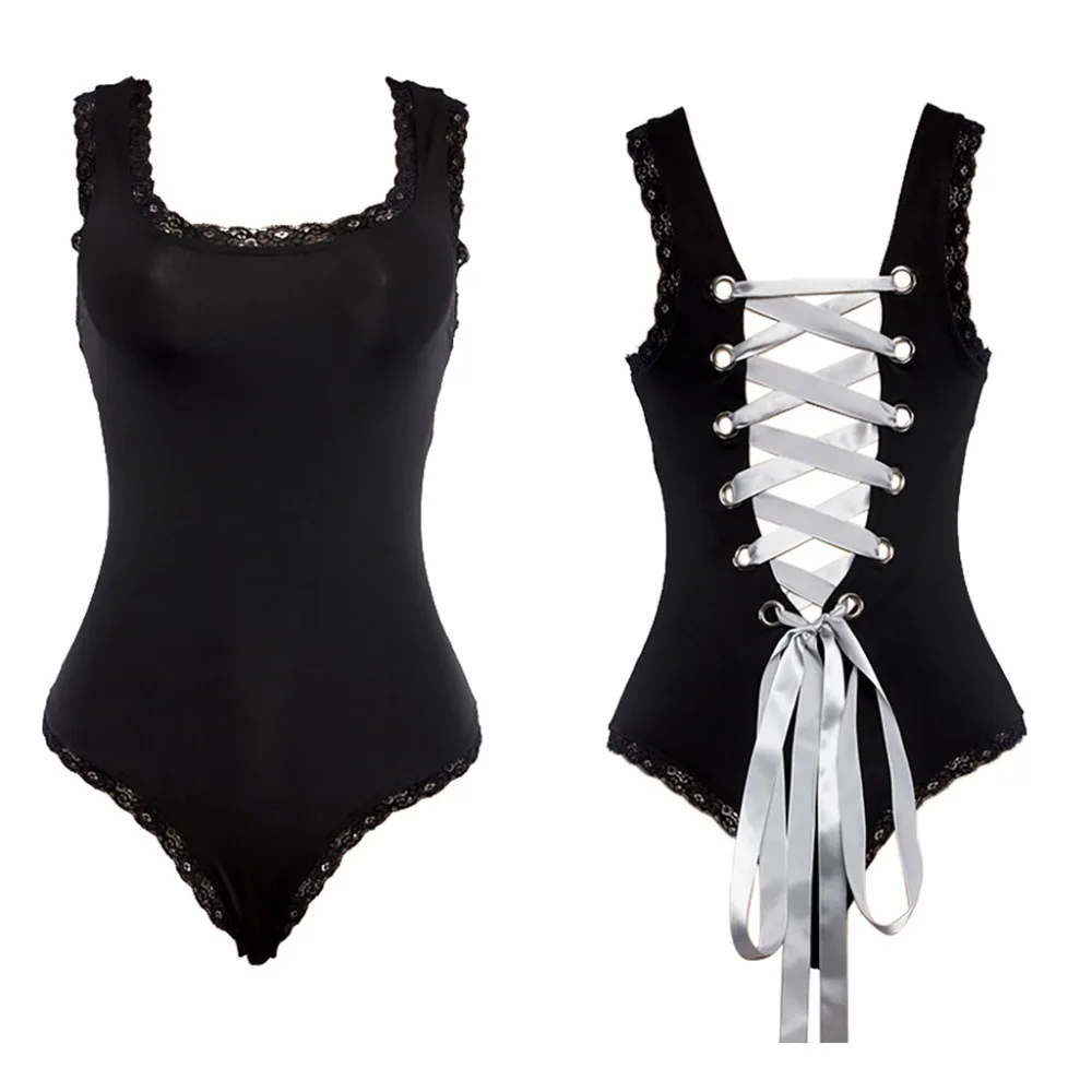 

Monokini New Adjustable Back Strap Women's Swimming Suit Sleeveless One Piece Swimsuit Bathing Suit Women Surfing Swimwear #5