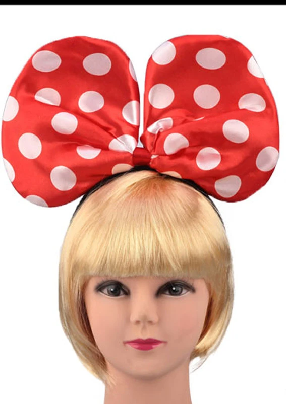 2Pcs Minnie Mouse Ears Headband Hen Nights Cute Girls Mickey Party Fancy Dress 2Pcs Minnie Mouse Ears Headband Hen Nights Cute Girls Mickey Party Fancy Dress