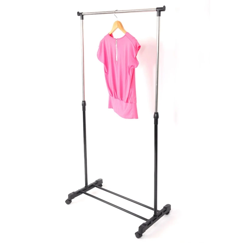 Singlebar-Vertical-Horizontal-Stretching-Stand-Clothes-Rack-with-Shoe-Shelf-YJ01-Black-Silver_7_800x800