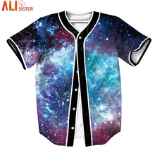 Alisister Galaxy, бейсбольная рубашка, сорочка, Джерси, летняя мужская одежда, хип-хоп, мужская, женская, на пуговицах, рубашки, уличная одежда, Homme, топы