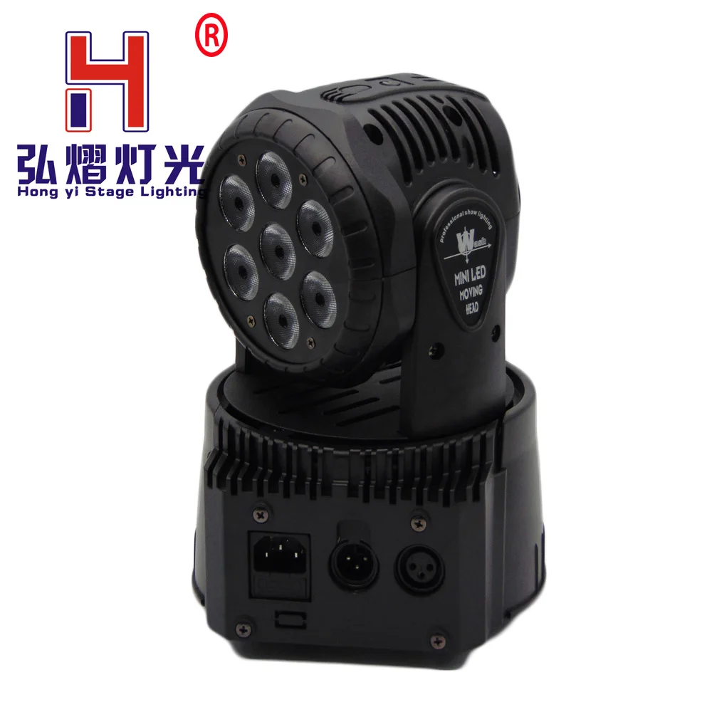 

LED Mini 7x12W Wash RGBW 4in1 Moving Heads DMX stage light DJ Night club