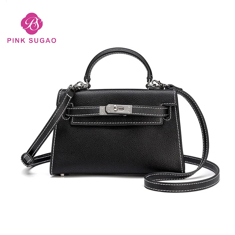 

Pink sugao 2019 new fashion designer handbags luxury women shoulder handbag plain mini crossbody handbag leather brand flap bags