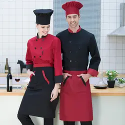 Новый шеф-повар куртка 7 цветов двубортный Спецодежда для общепита шеф-повар ресторана форма Кухня Кук одежда шеф-повар Костюмы для мужчин 89