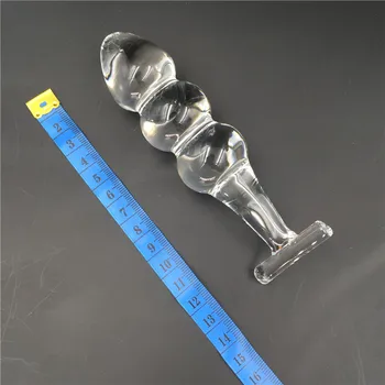 2 Pcs/Lot Vibrator And Classic crystal Anal butt plug penis Sex toy Adult products for women men female male masturbation 3