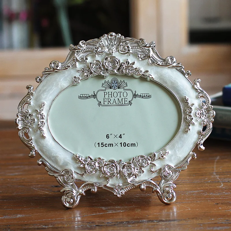 Beautiful European Classic Alloy Picture Frame Antique Photo Frame 4"x6