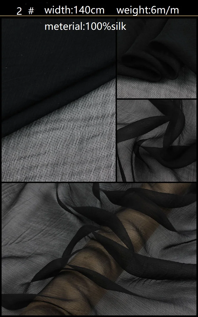 Шелковая пряжа по часовой стрелке, за которой следует широкий шелковый шарф от Qiao, ткань для платья, устойчивая к морщинкам, шелковая ткань 8 в цвет